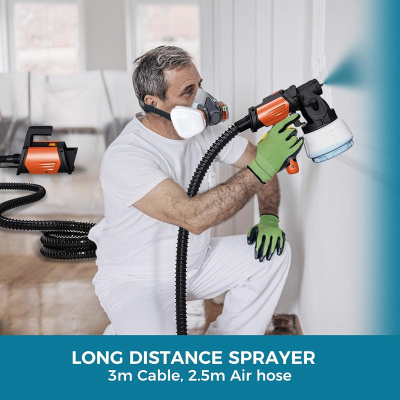 Electric Hvlp Paint Sprayer Shark800 Spray Gun
