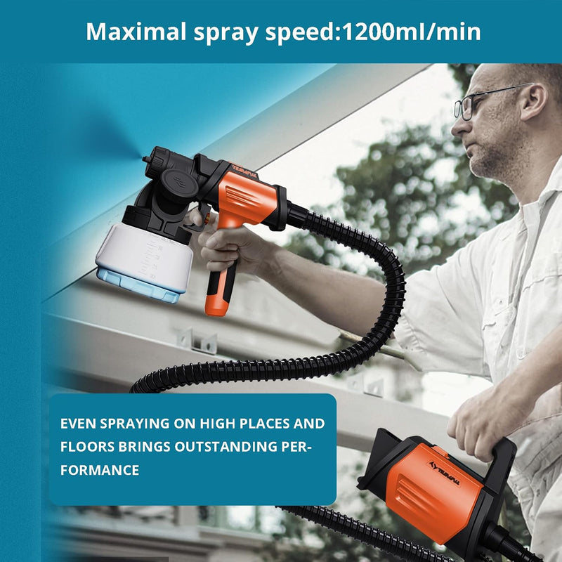 Electric Hvlp Paint Sprayer Shark800 Spray Gun