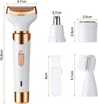 Electric Lady Shaver for Women Bikini Trimmer 4-In-1