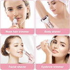 Electric Lady Shaver for Women Bikini Trimmer 4-In-1