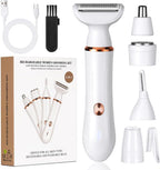 Electric Lady Shaver for Women Bikini Trimmer 4-In-1