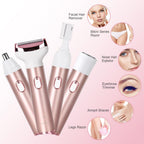 Electric Lady Shaver for Women Bikini Trimmer 4-In-1