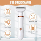 Electric Lady Shaver for Women Bikini Trimmer 4-In-1