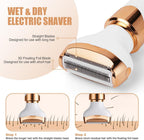 Electric Lady Shaver for Women Bikini Trimmer 4-In-1