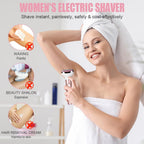 Electric Lady Shaver for Women Bikini Trimmer 4-In-1