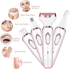 Electric Lady Shaver for Women Bikini Trimmer 4-In-1