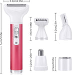 Electric Lady Shaver for Women Bikini Trimmer 4-In-1