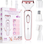 Electric Lady Shaver for Women Bikini Trimmer 4-In-1