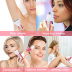 Electric Lady Shaver for Women Bikini Trimmer 4-In-1