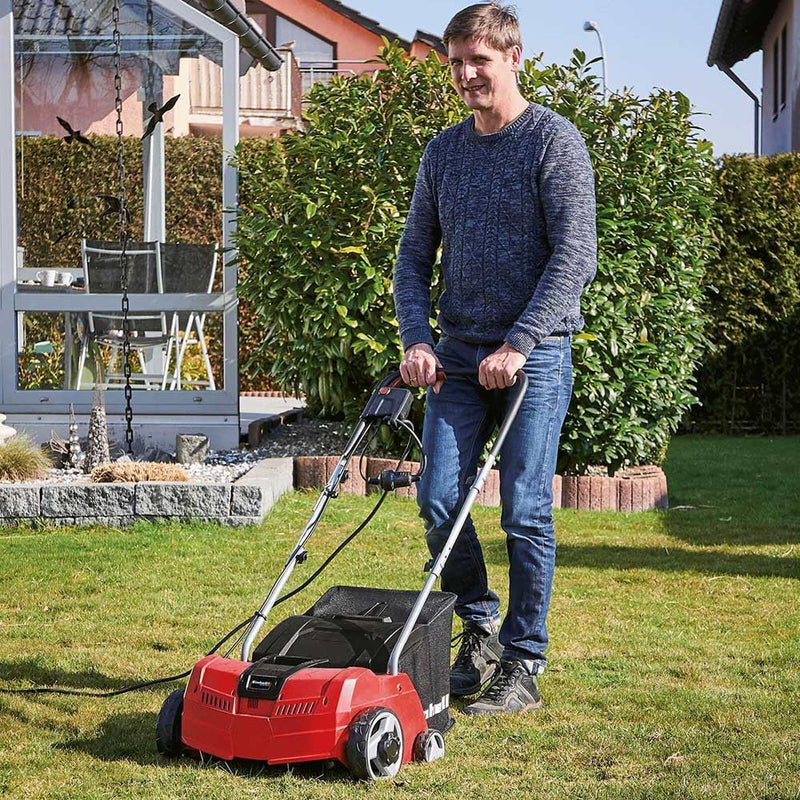 Electric Lawn Scarifier and Aerator 1200W 28L Catch
