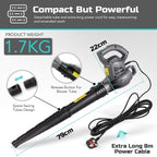 Electric Leaf Blower Set By Powerful 3000W 8m