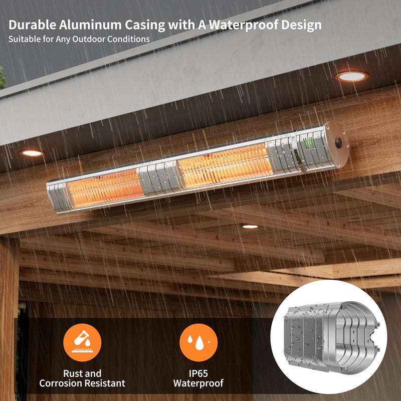 Electric Outdoor Heater Patio 3000W Infrared 3 Heat