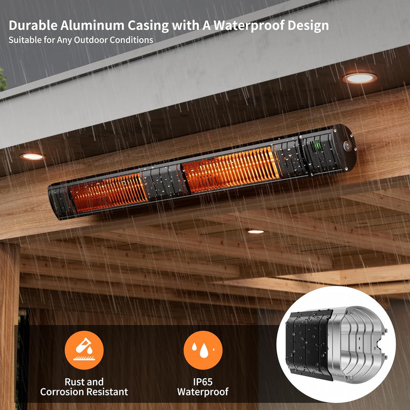 Electric Outdoor Heater Patio 3000W Infrared 3 Heat
