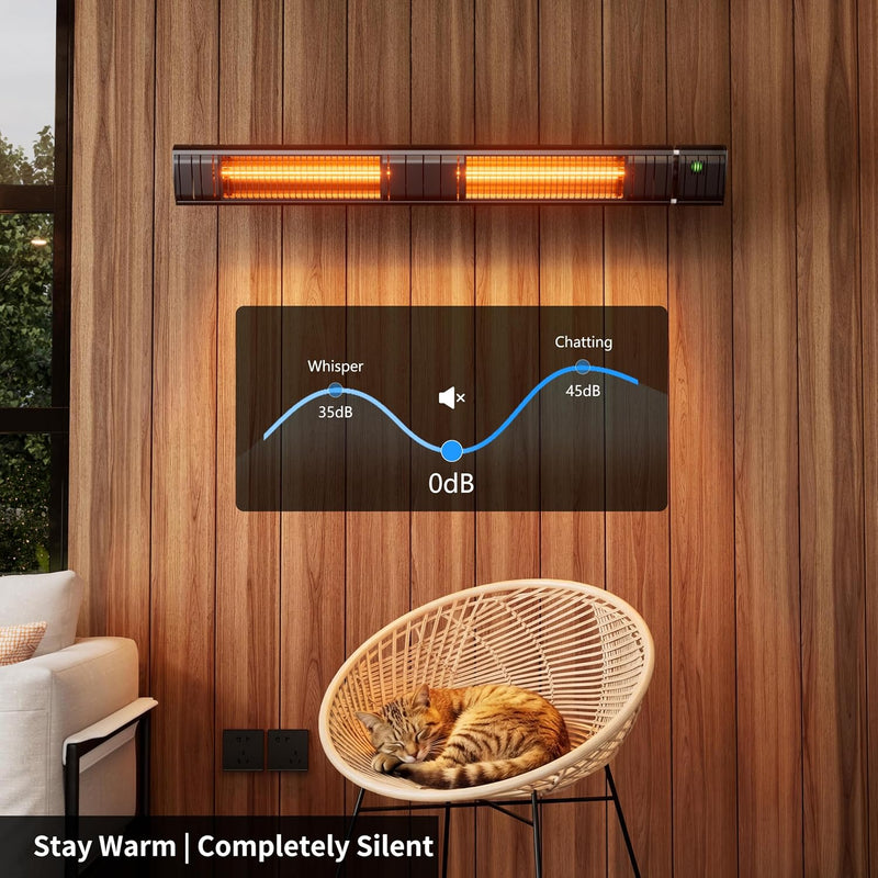 Electric Outdoor Heater Patio 3000W Infrared 3 Heat