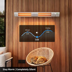 Electric Outdoor Heater Patio 3000W Infrared 3 Heat