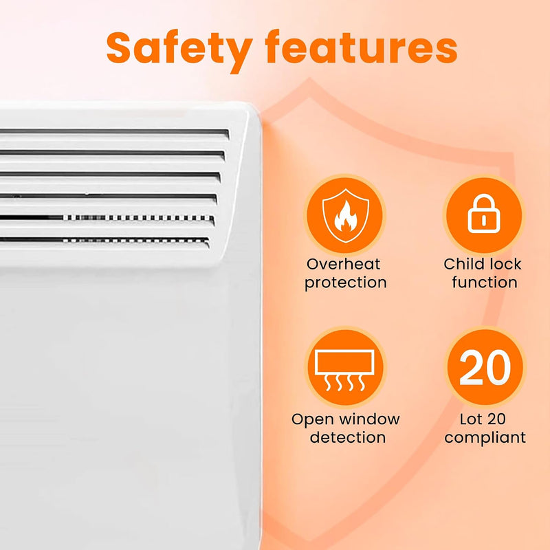 Electric Panel Heater Low Energy Wall Mounted Radiator