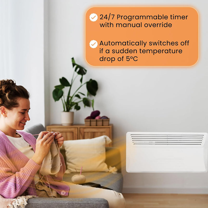 Electric Panel Heater Low Energy Wall Mounted Radiator