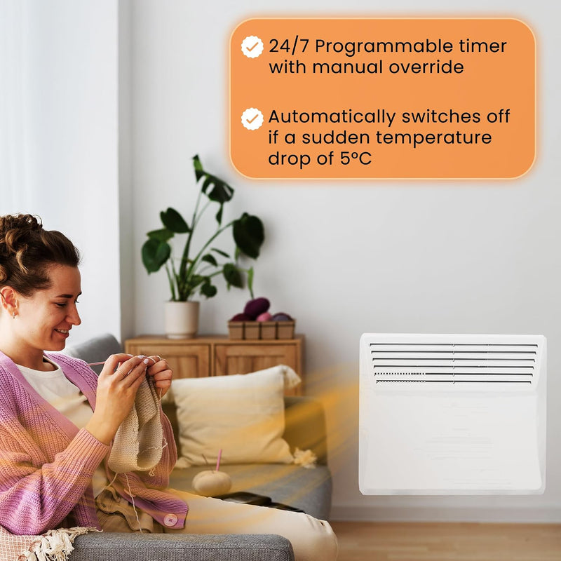 Electric Panel Heater Low Energy Wall Mounted Radiator