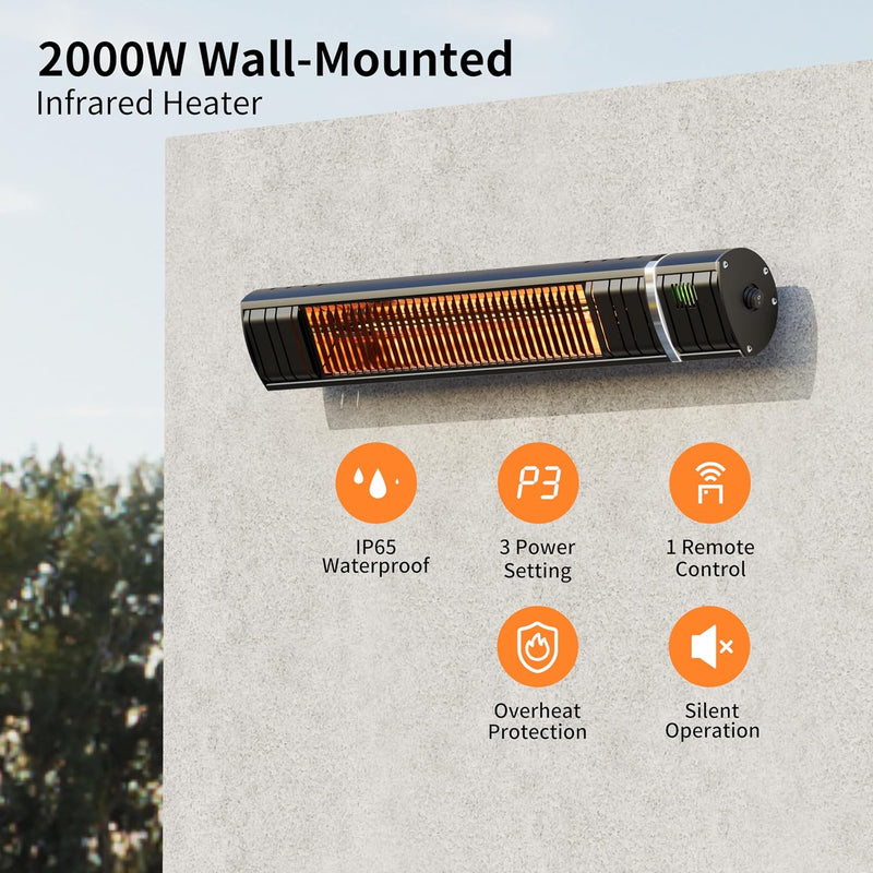 Electric Patio Heater 2000W