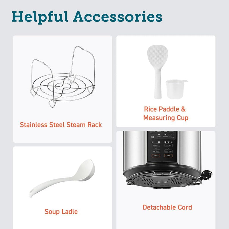 Electric Pressure Multi Cooker 5.7L Ceramic Coating