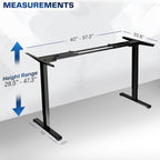Electric Stand Up Desk Frame Diy Workstation Only