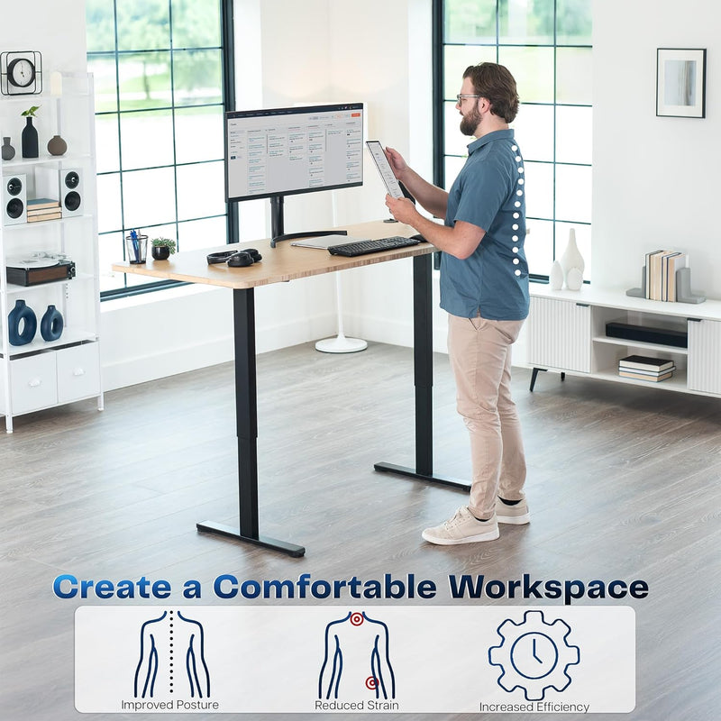 Electric Stand Up Desk Frame Diy Workstation Only