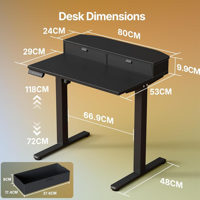 Standing Desk with Drawers