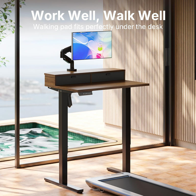Standing Desk with Drawers
