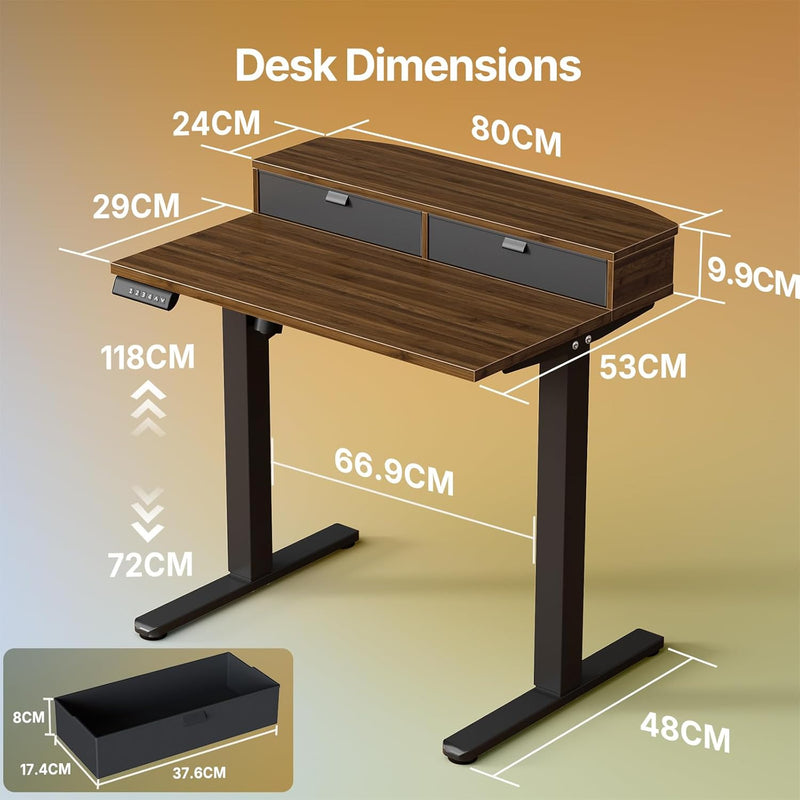Standing Desk with Drawers