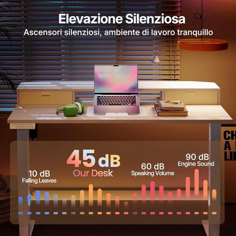 Standing Desk with Drawers