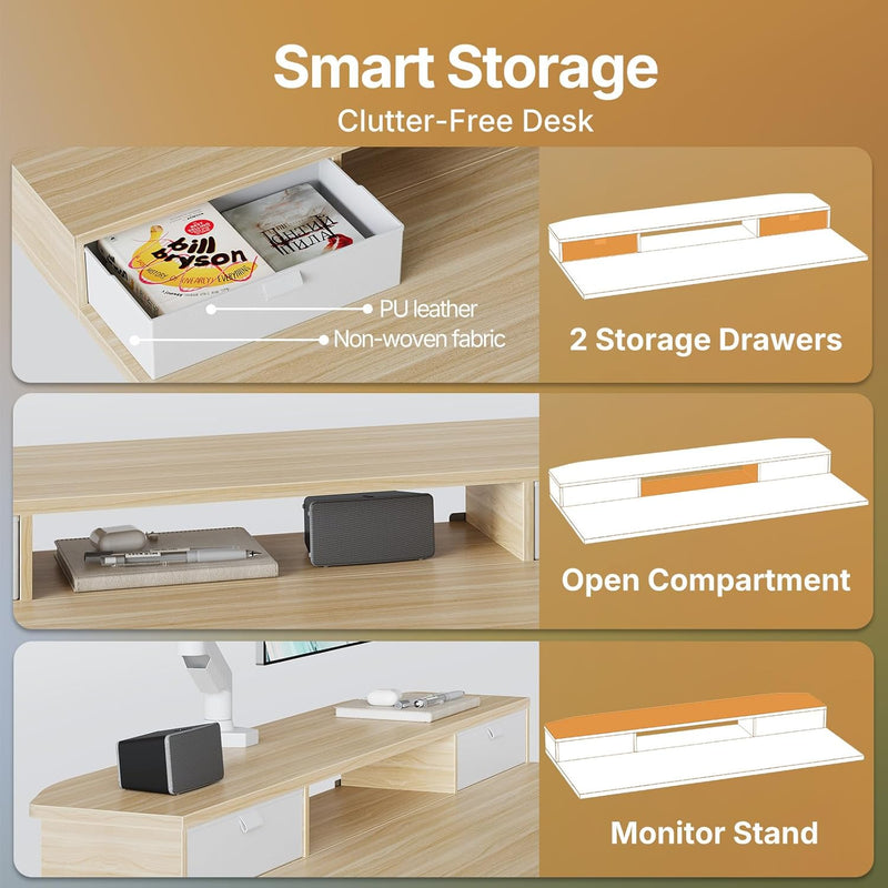 Standing Desk with Drawers