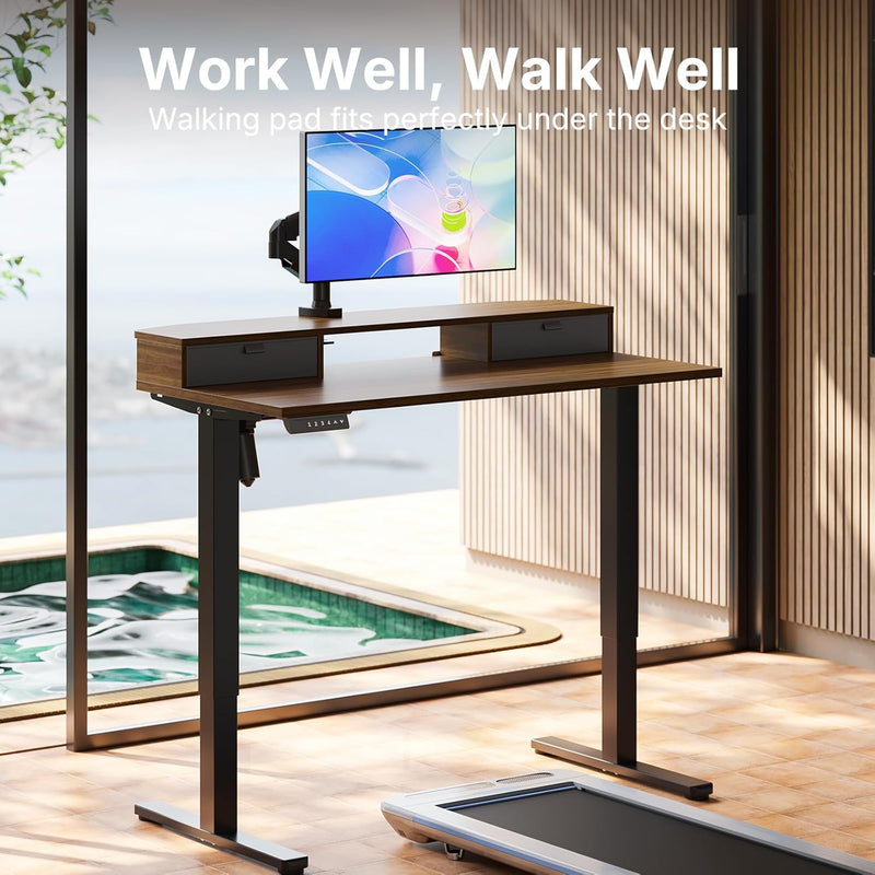 Standing Desk with Drawers