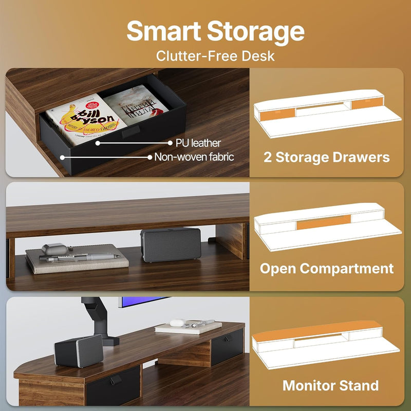 Standing Desk with Drawers