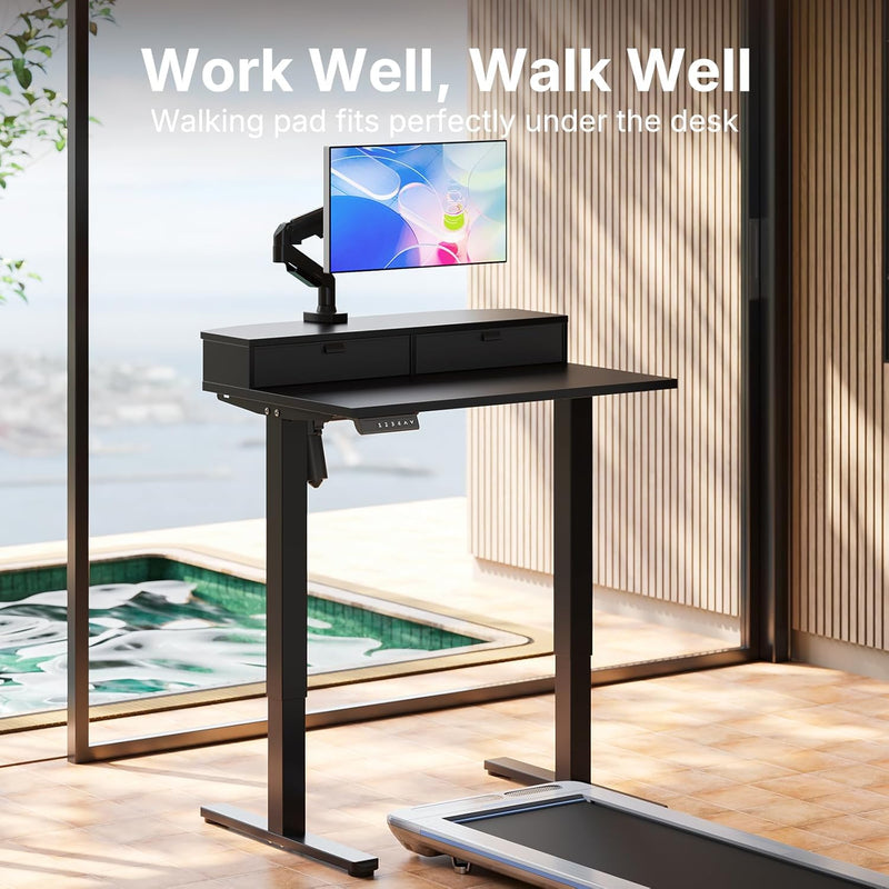 Standing Desk with Drawers