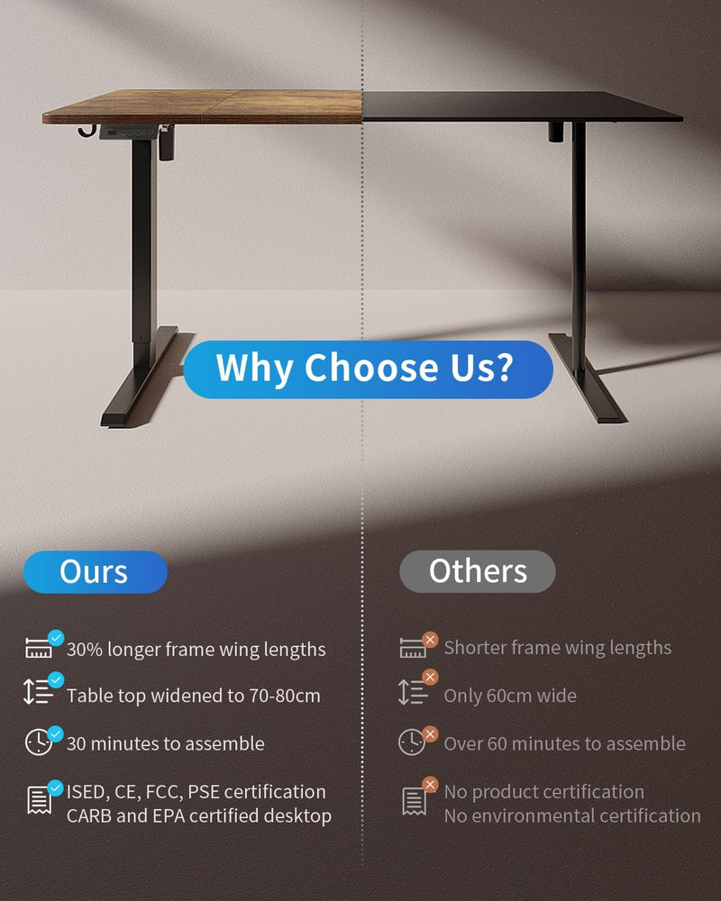 Electric Standing Desk 120 X 60CM Height