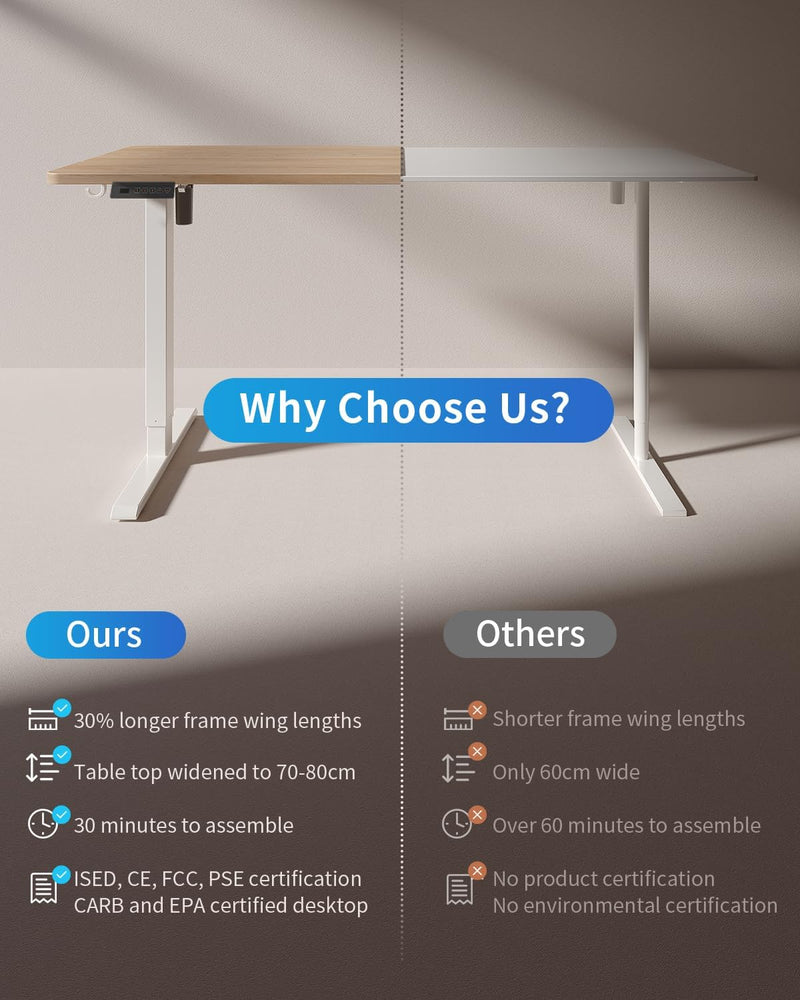 Electric Standing Desk 120 X 60CM Height