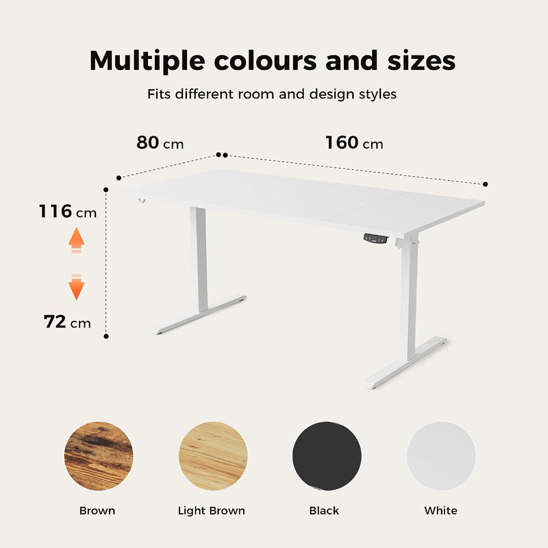 Electric Standing Desk 2 Memory Buttons