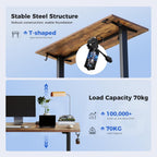 Electric Standing Desk 2 Memory Buttons 100x60CM