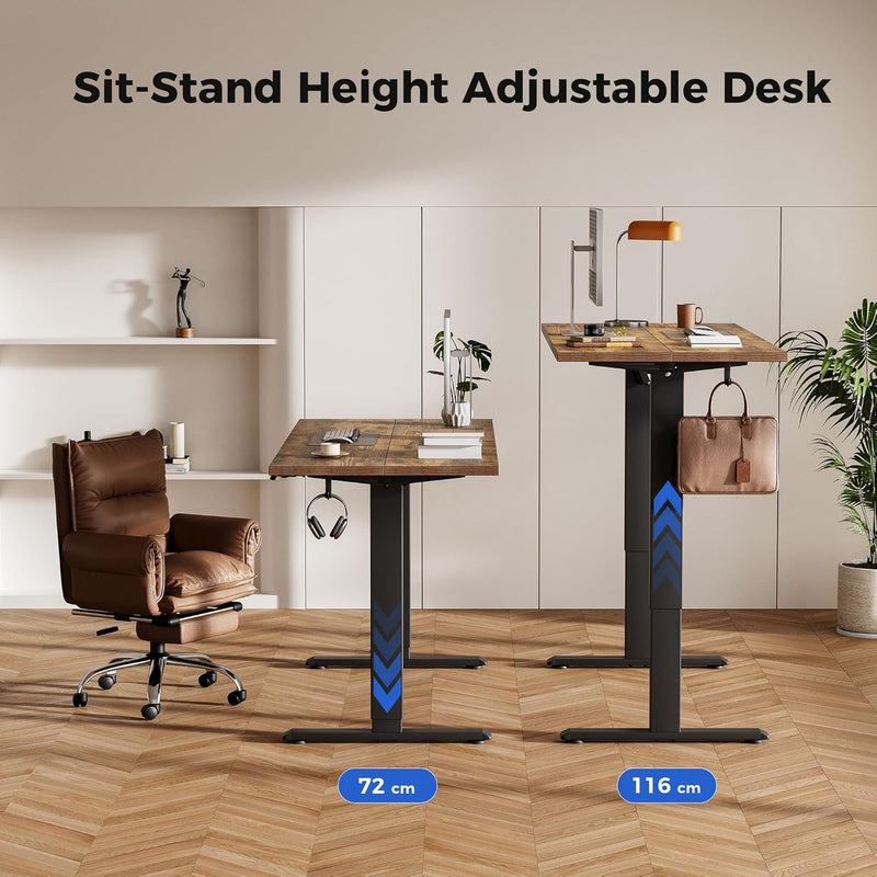 Electric Standing Desk 2 Memory Buttons 100x60CM