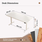 Electric Standing Desk 2 Memory Buttons for Stand