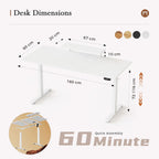 Electric Standing Desk 2 Memory Buttons for Stand