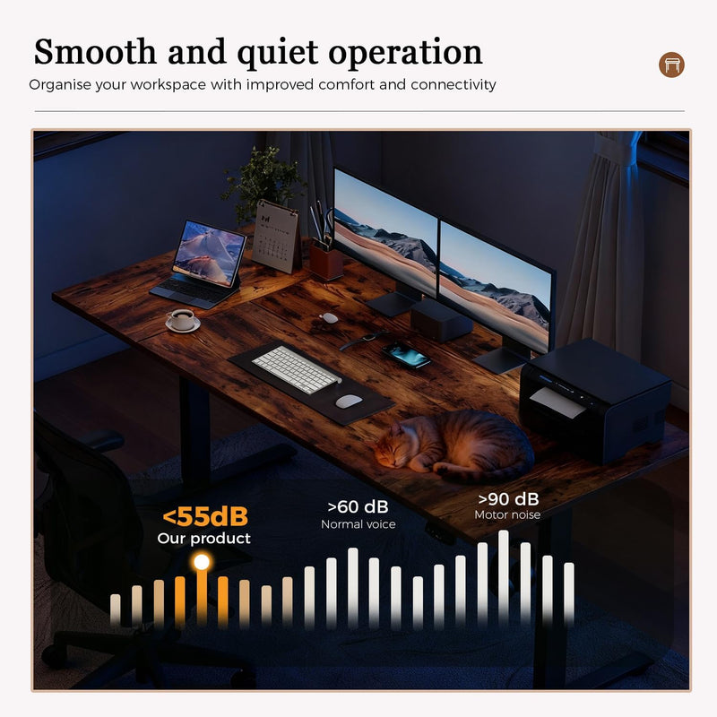 Electric Standing Desk 2 Memory Buttons for Stand