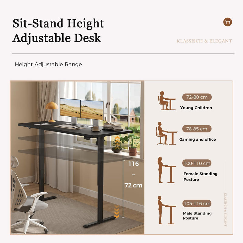 Electric Standing Desk 2 Memory Buttons for Stand
