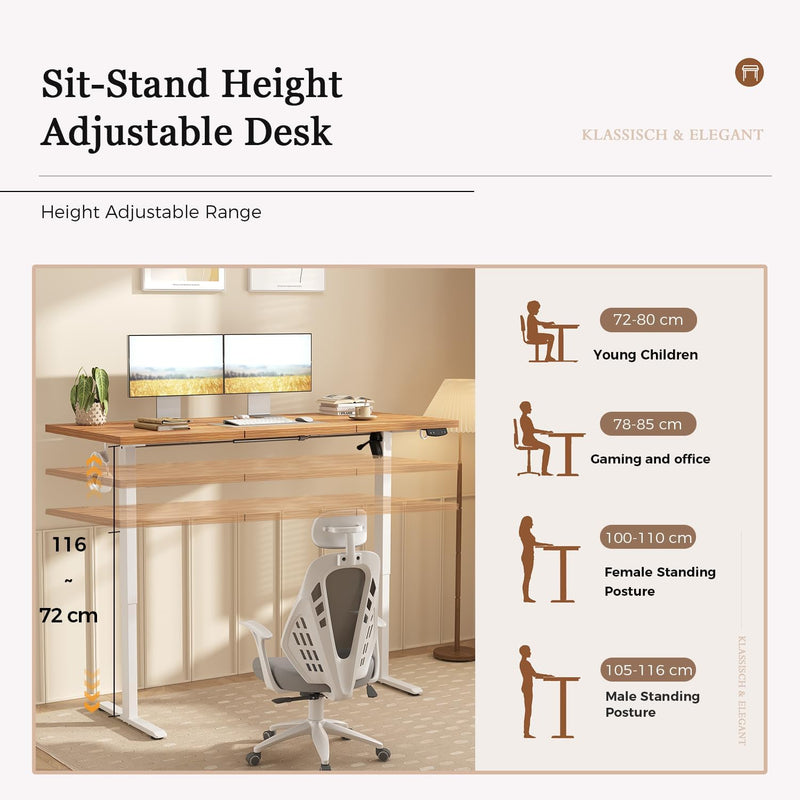 Electric Standing Desk 2 Memory Buttons for Stand