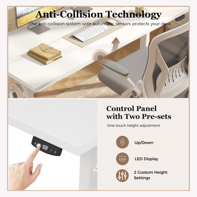 Electric Standing Desk 2 Memory Buttons for Stand