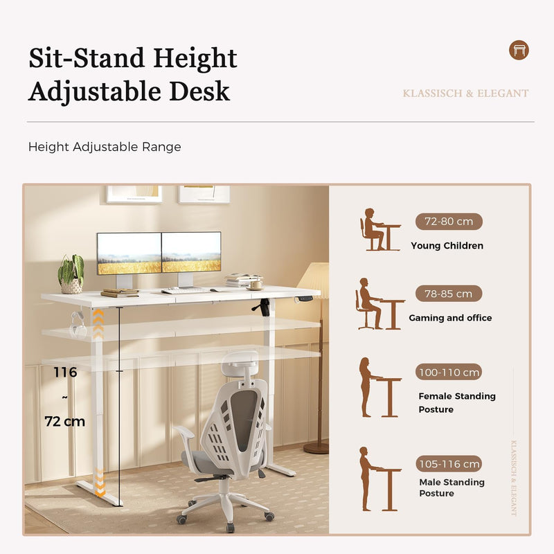 Electric Standing Desk 2 Memory Buttons for Stand