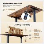 Electric Standing Desk 2 Memory Buttons Height