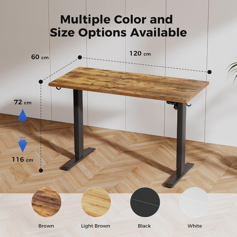 Electric Standing Desk 2 Memory Buttons Height