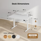 Electric Standing Desk 2 Memory Buttons Height