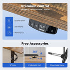 Electric Standing Desk 2 Memory Buttons Height